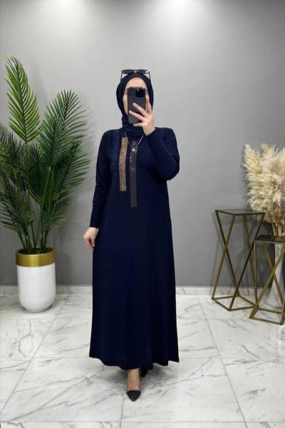 Gülşen Elbise Lacivert Lacivert