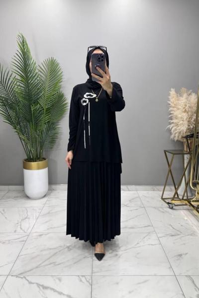 Hadise Takım Siyah Siyah