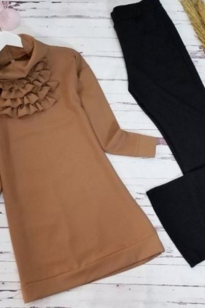 Hakim Yaka Tunik Taba 1 Adet - Hakim Taba