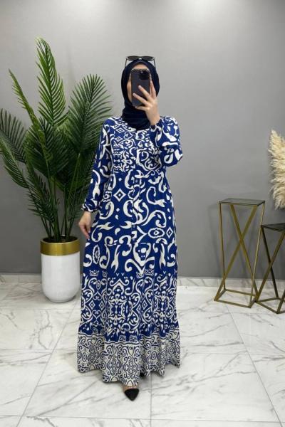 Hanımeli Elbise İndigo İndigo