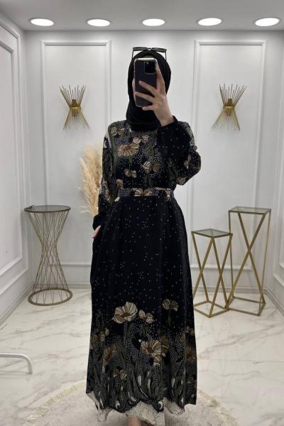 Havin Elbise Siyah  Siyah