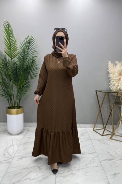 Hazal Elbise Kahve  Kahverengi
