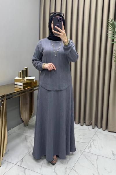 Hicran Takım Füme Füme