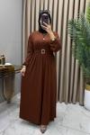 Hilal Elbise Kahve Kahverengi