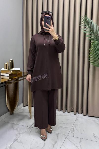 Hivda Osyho Takım Kahve Kahverengi