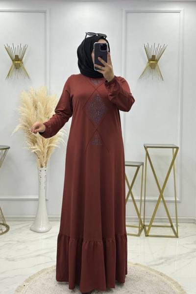 Hüma Elbise Kiremit Kiremit