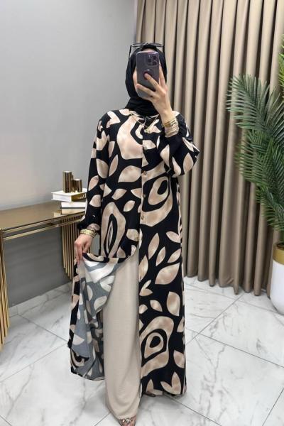 Hüma Takım Siyah Siyah