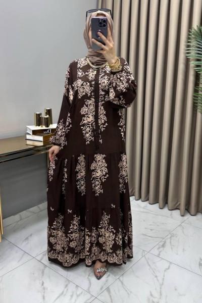 Hürrem Elbise Kahve Kahverengi