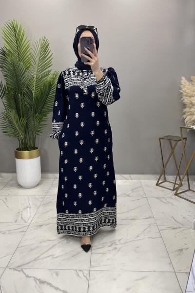 İclal Elbise Lacivert Lacivert