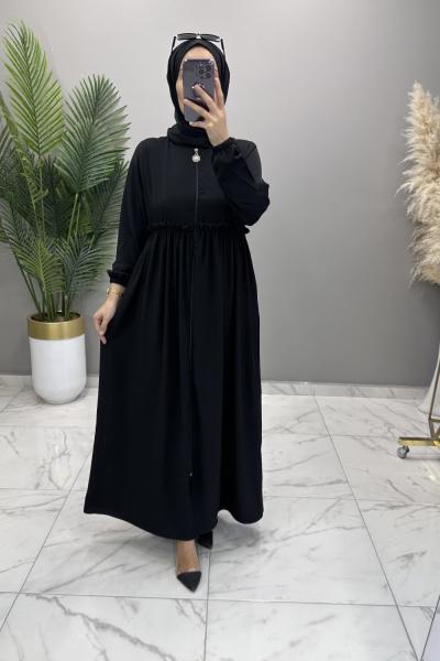 İdil Ferace Siyah Siyah