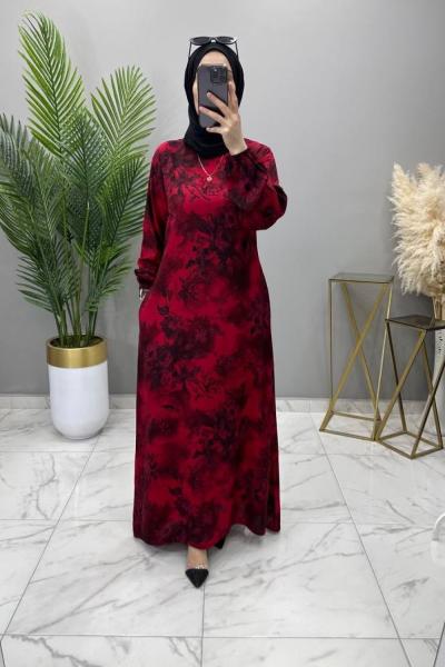 İklim Elbise Kırmızı Kırmızı