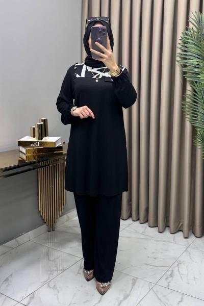 İklim Takım Siyah Siyah