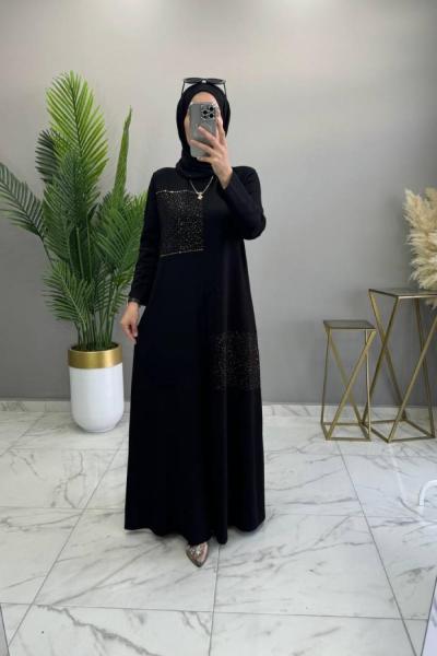İkra Elbise Siyah  Siyah