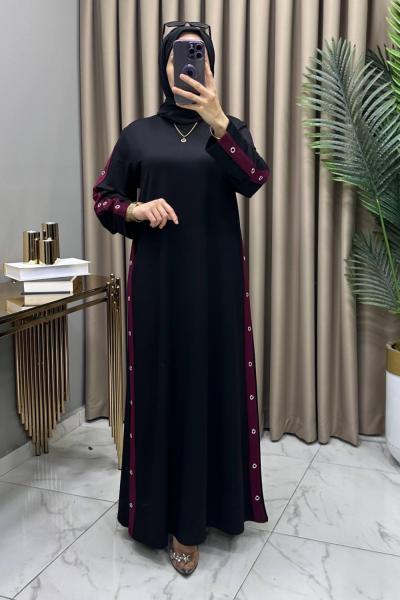 İlknur Elbise Mürdüm Mürdüm