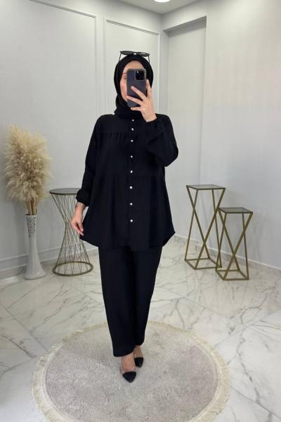 İnci Takım Siyah  Siyah