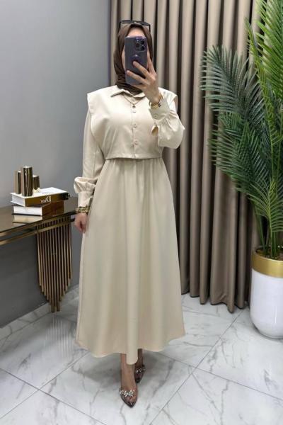 Irmak İkili Takım Krem Krem