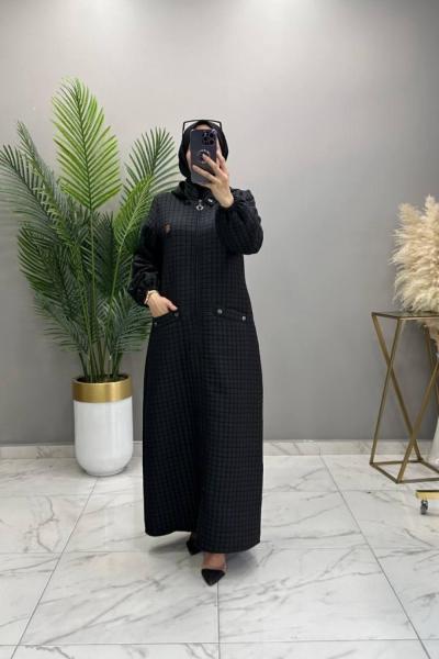 Kapitone Kap Siyah Siyah