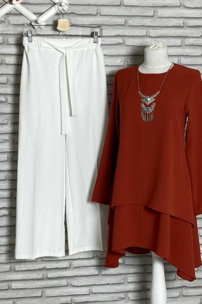 Katlı Aerobin Tunik Kiremit Kiremit