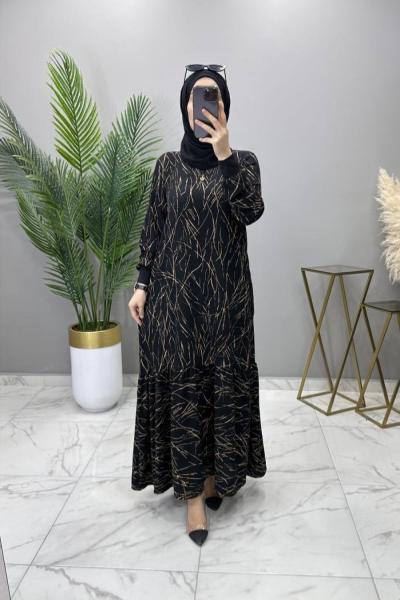 Kıvılcım Elbise Vizon Vizon