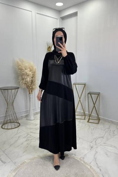 Kübra Elbise Siyah  Siyah