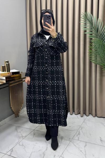 Kübra Şanel Kap Siyah Siyah