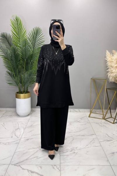 Kumru Takım Siyah Siyah