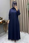 Lale Abiye Elbise Lacivert  Lacivert