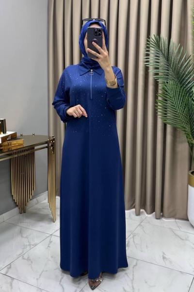 Lale Abiye Elbise İndigo İndigo