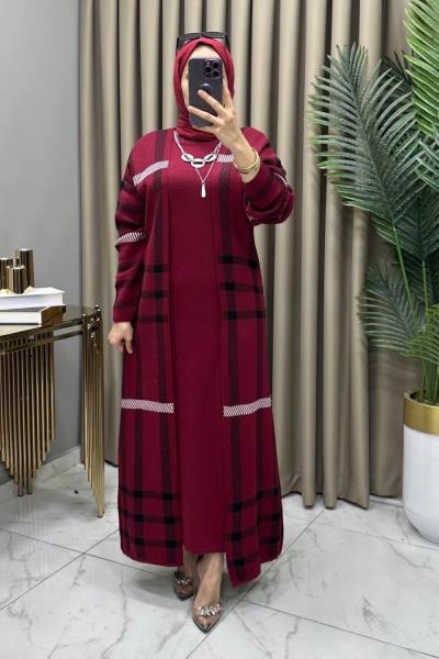 Lavanya Takım Bordo Bordo