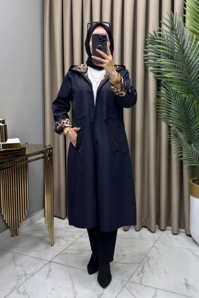 Leopar Trenç Lacivert  Lacivert