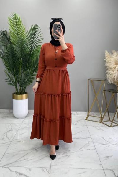 Leyla Elbise Kiremit Kiremit