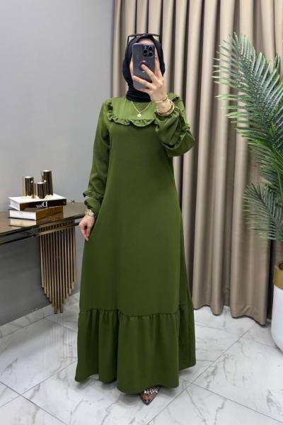 Masal Elbise Yeşil Yeşil