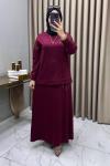 Maya Etekli Takım Bordo Bordo