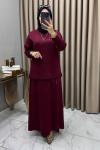 Maya Etekli Takım Bordo Bordo