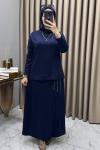 Maya Etekli Takım Lacivert  Lacivert