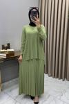 Mayda Etekli Takım Mint Mint Yeşili