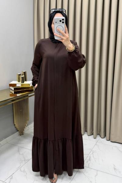 Medine Ferace Kahve Kahverengi