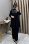 Melike Takım Siyah Siyah