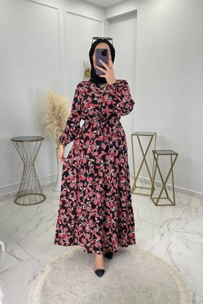 Menekşe Elbise Kırmızı Kırmızı