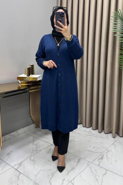 Meril Hırka Kap Lacivert  Lacivert