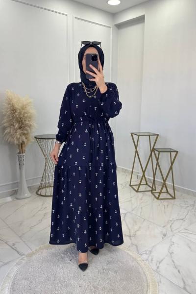 Merve Elbise Lacivert Lacivert