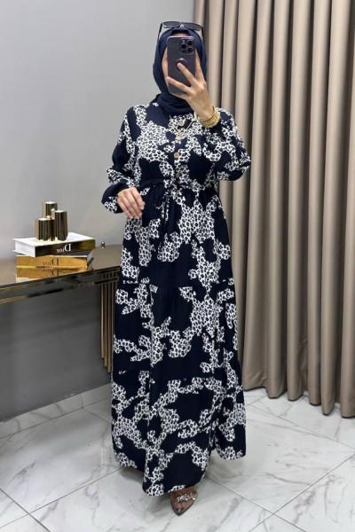 Merve Elbise Lacivert  Lacivert