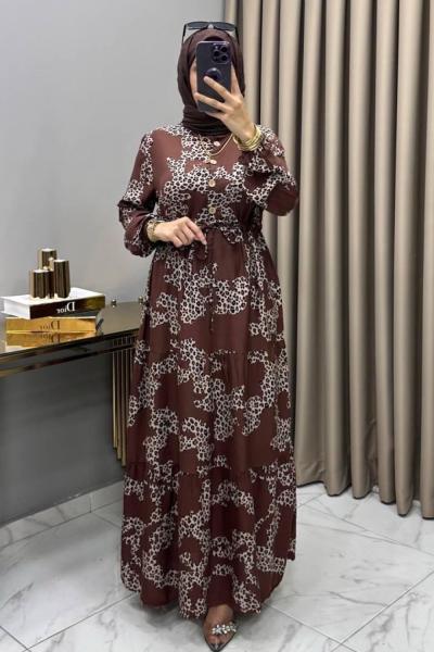 Merve Elbise Kahverengi  Kahverengi