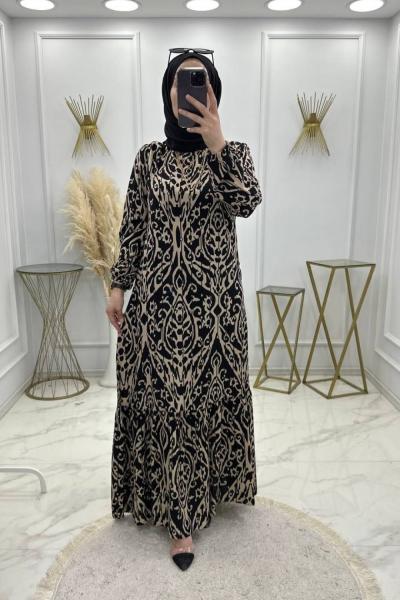 Mısra Elbise Vizon  Vizon