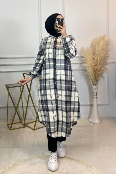 Nadide Oduncu Kap Gri Gri