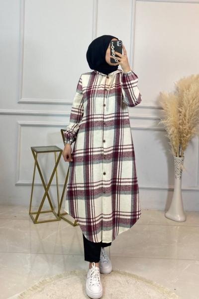 Nadide Oduncu Kap Bordo Bordo