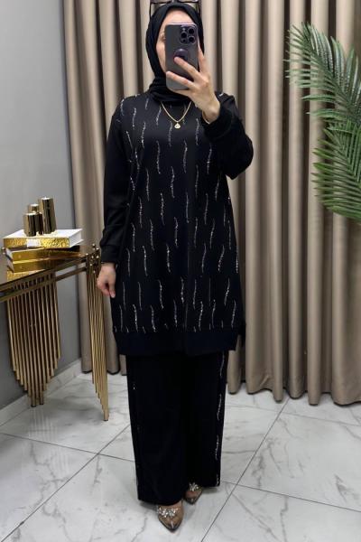 Naz Takım Siyah Siyah