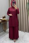 Nazan Takım Bordo Bordo