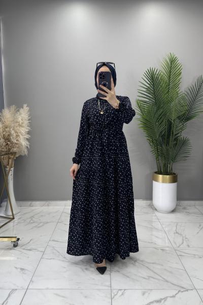 Nehir Elbise Lacivert  Lacivert