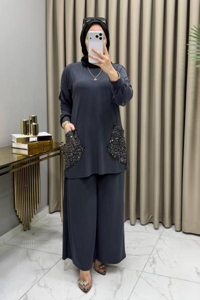 Neslihan Takım Füme Füme